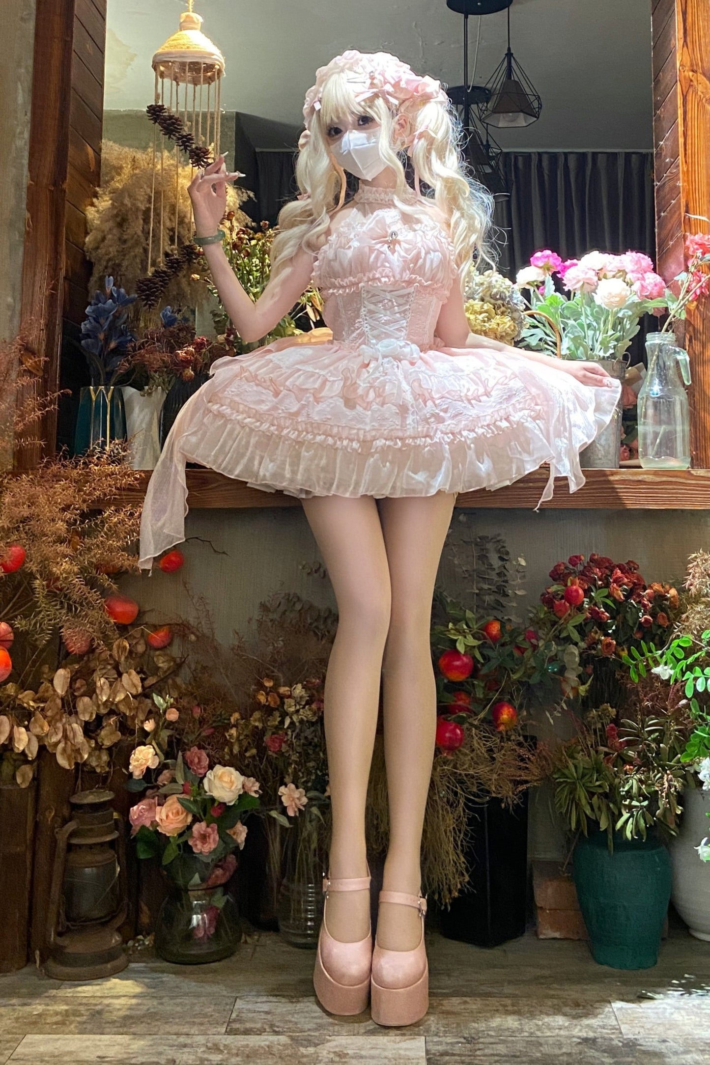 Halter Neck Sleeveless Sugar Lolita Dress