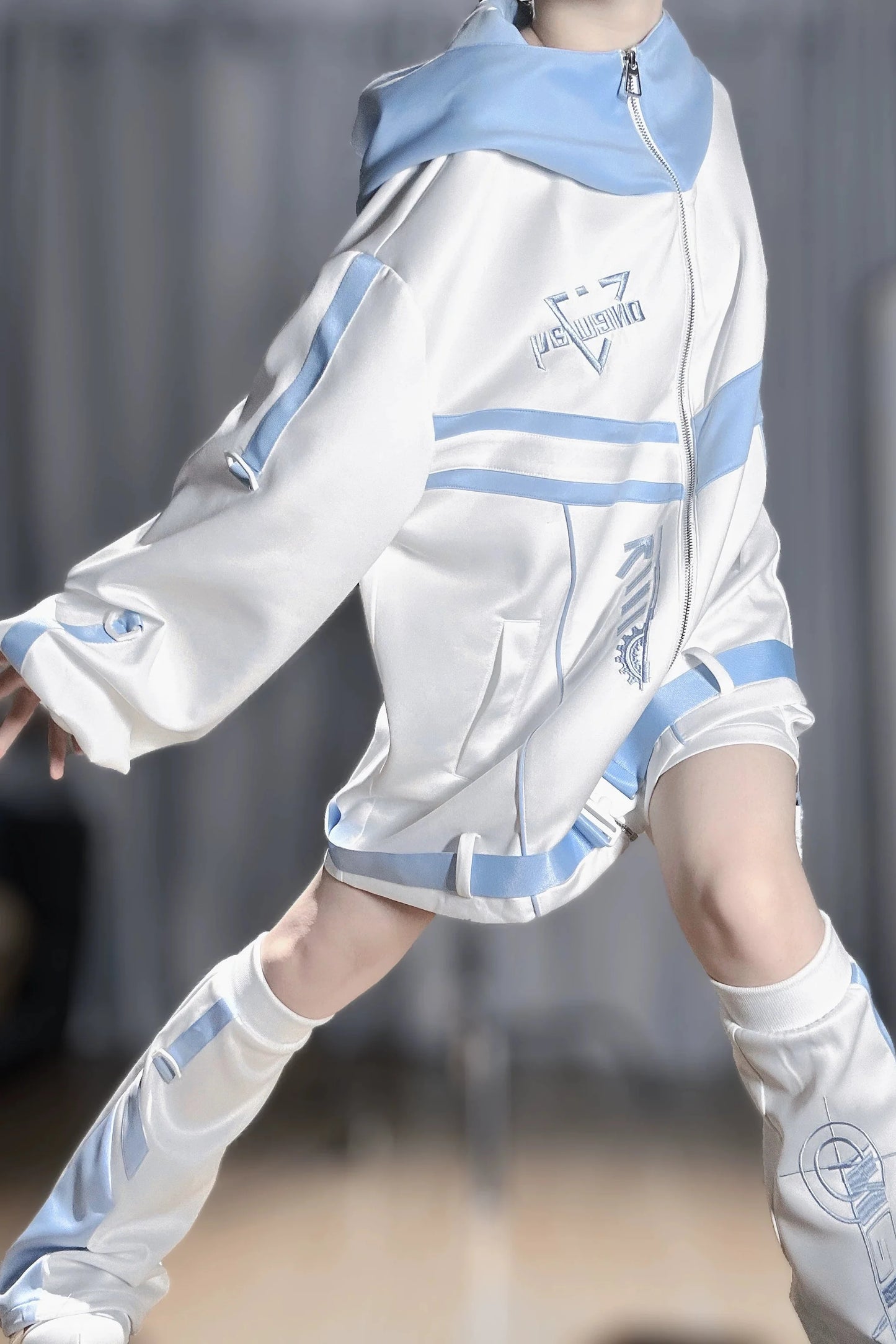 Aqua Subculture Jacket + Pants + Leg Warmers
