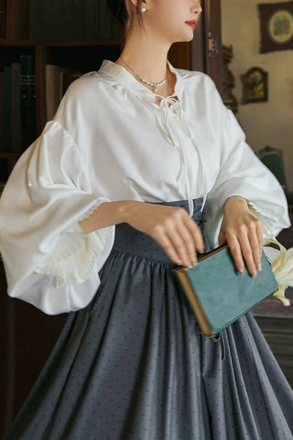 Retro Dream Satin Blouse