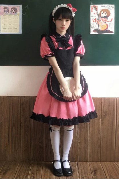 Mint Black Berry Lolita Dress + Apron + Tie