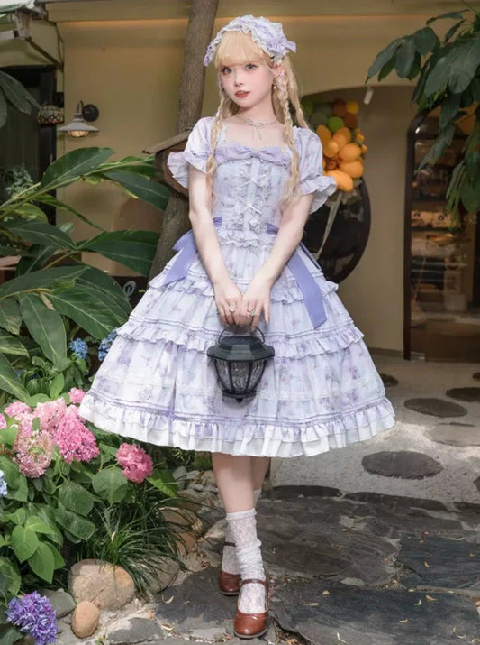 Retro Flower Doll Lolita Dress