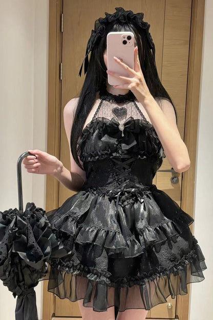 Halter Neck Sleeveless Sugar Lolita Dress