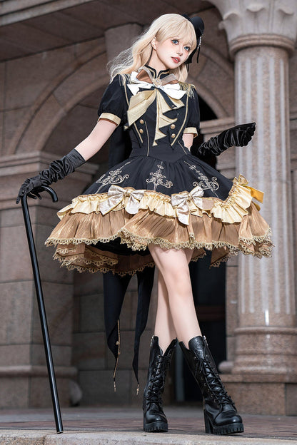 Dark Lolita Dress + Shawl