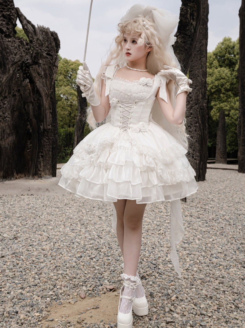 Wedding Rose Short Dress