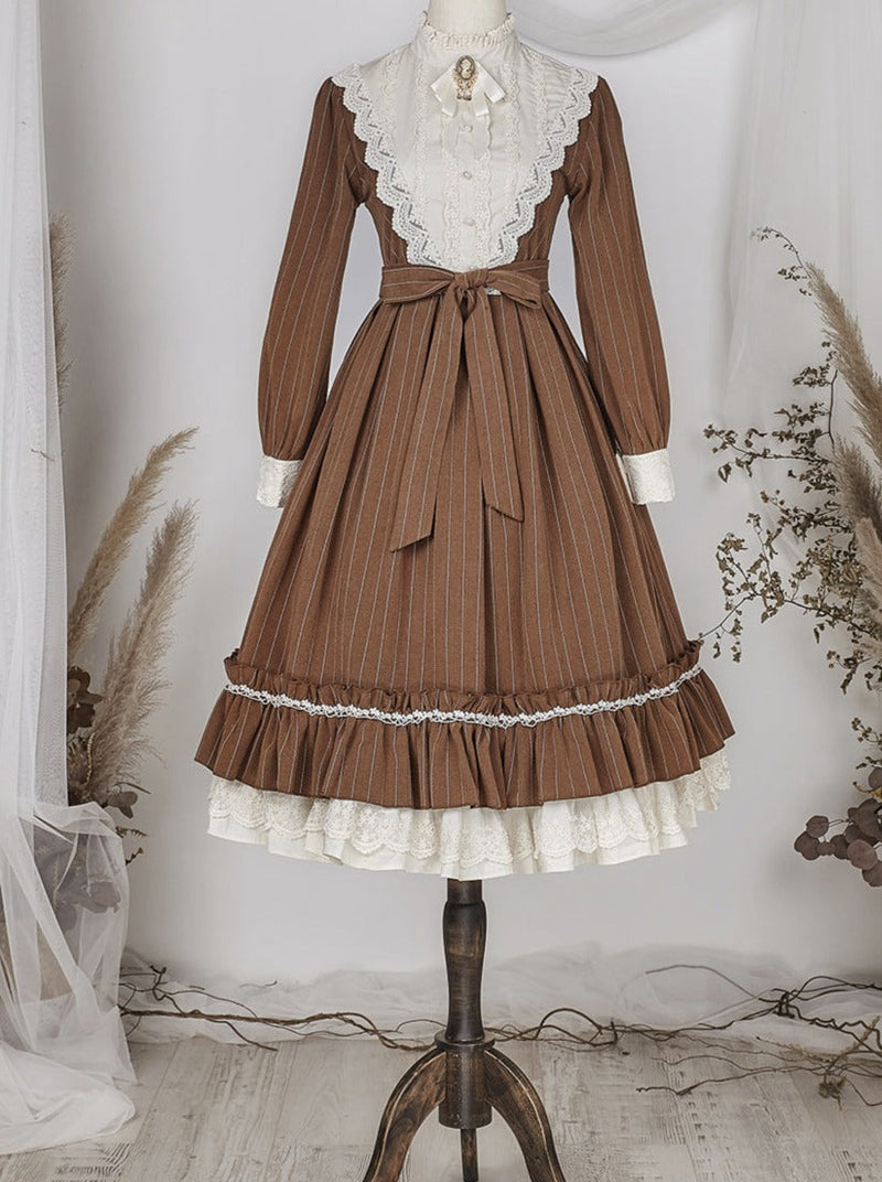 Classical Striped Volume Lolita Dress [pre-order]