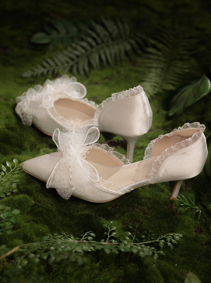 Bow Fairy Style Pin Heels