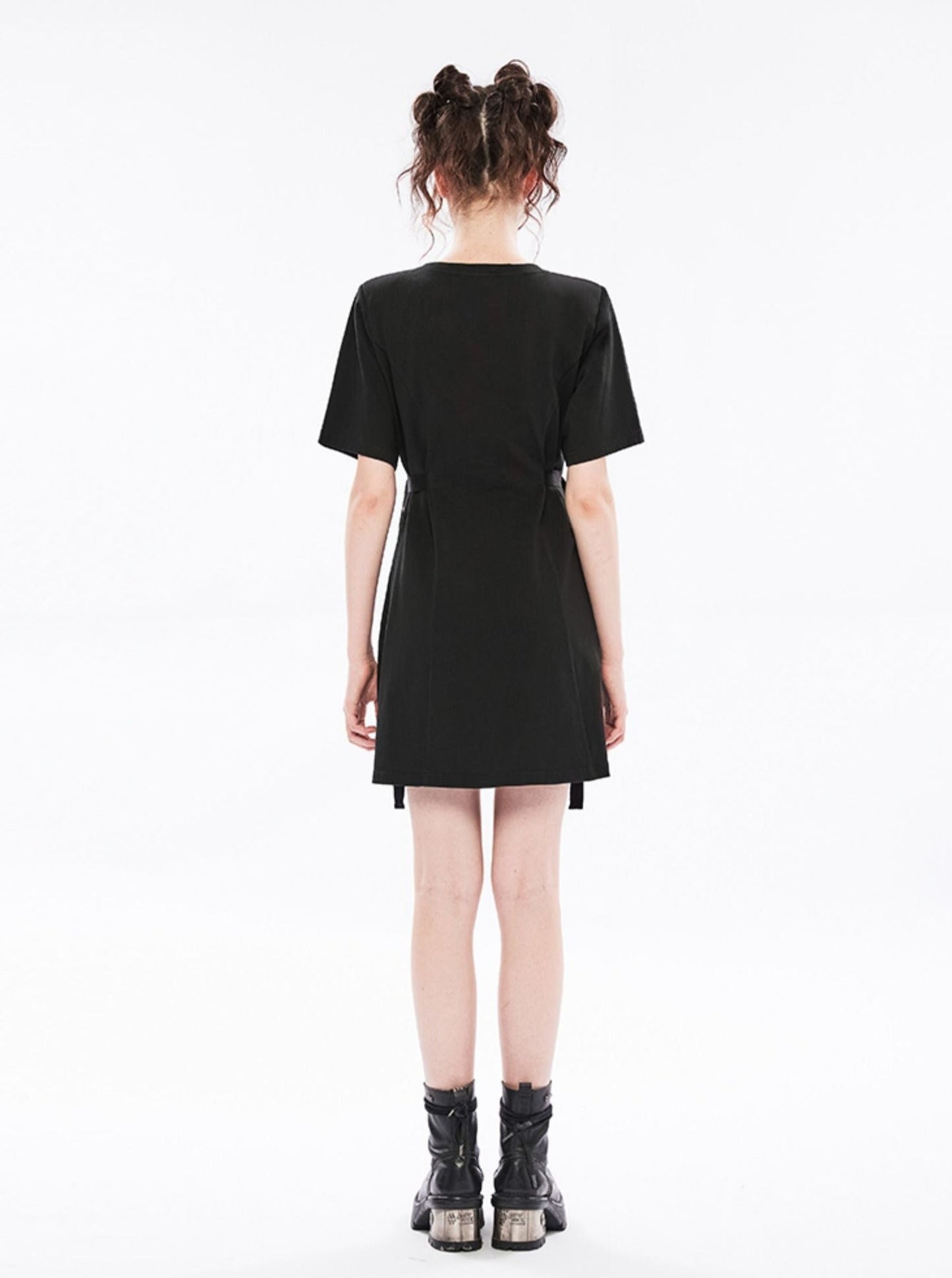 Punk Dark Waist T Shirt Dress