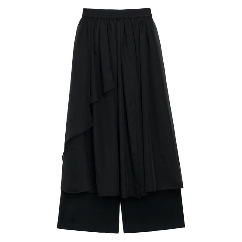 Chinese-style Top + Chiffon Pants + Corset