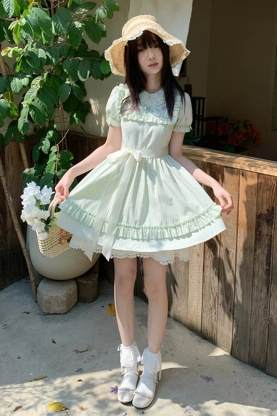 Lace Trim Sweet Dress