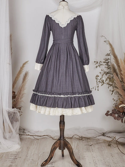 Classical Striped Volume Lolita Dress [pre-order]