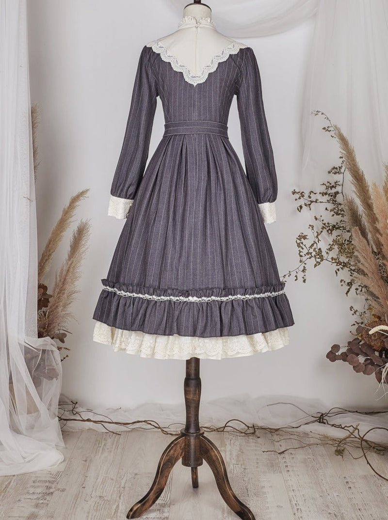 Classical Striped Volume Lolita Dress [pre-order]