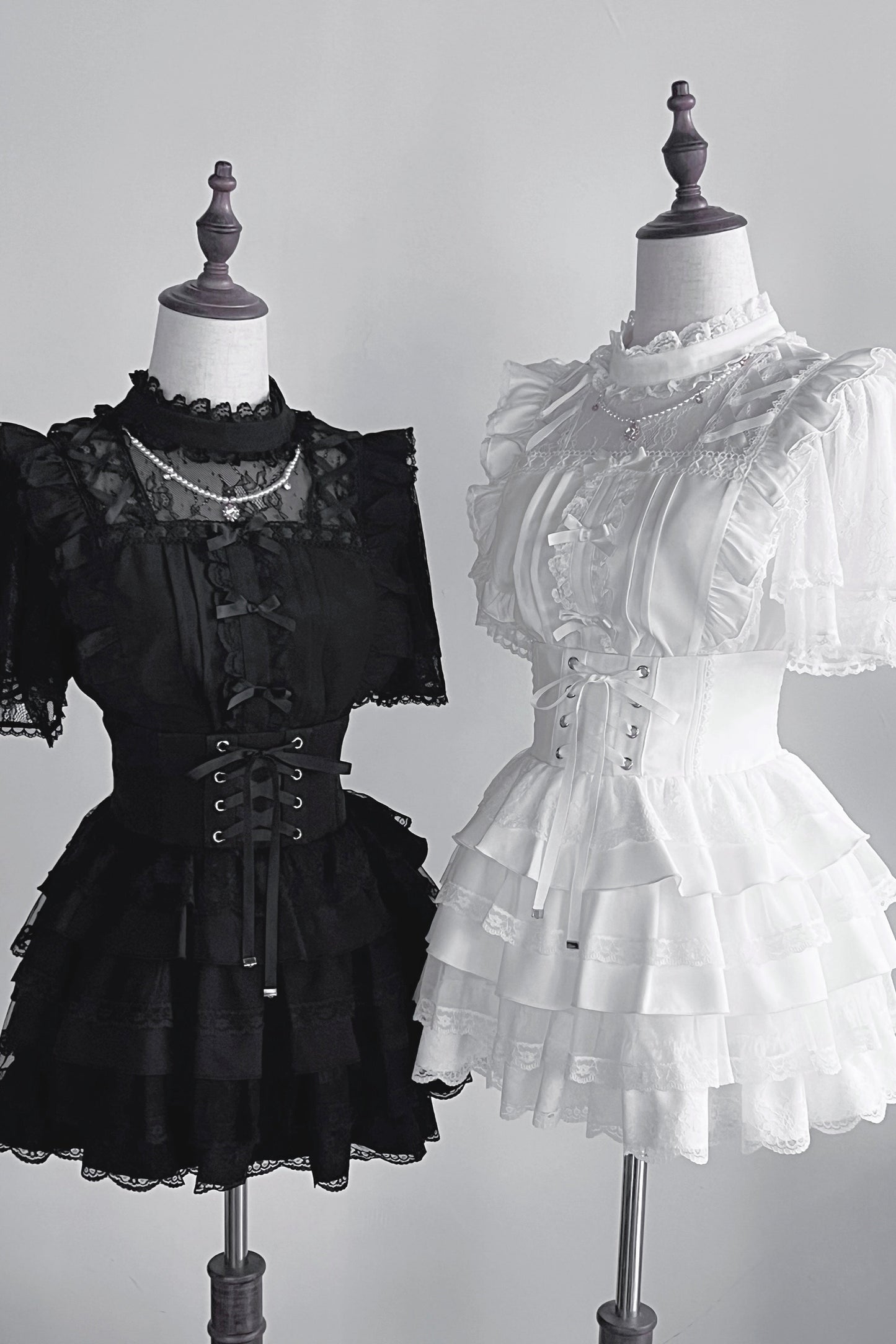 Jirai Lace Top + Tiered Skirt