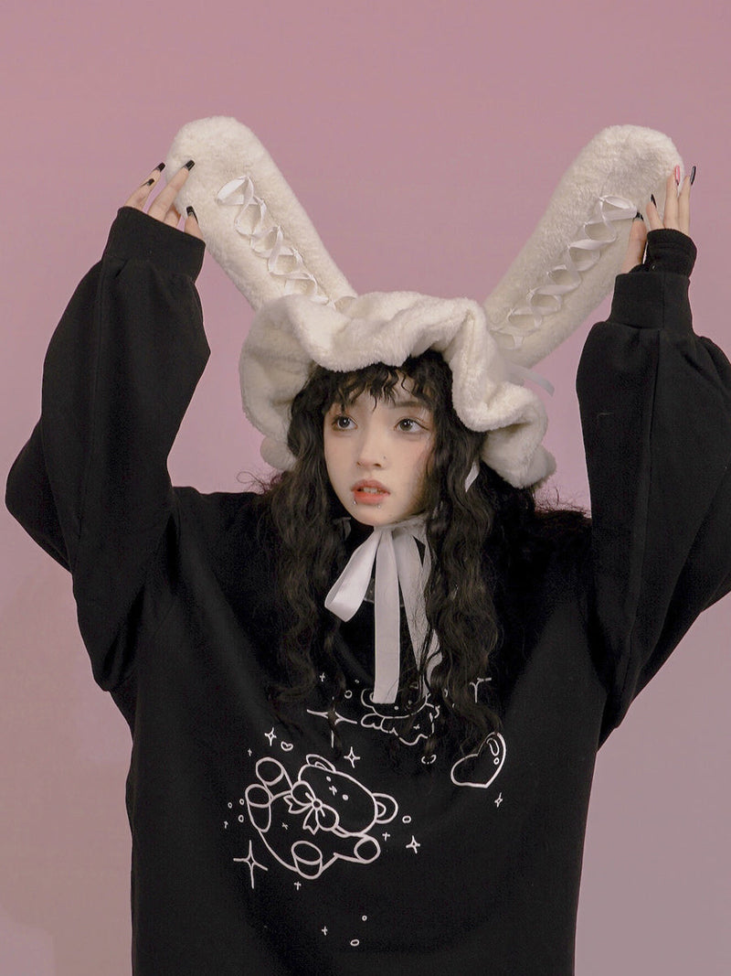 Lace-up Rabbit Snow Hat