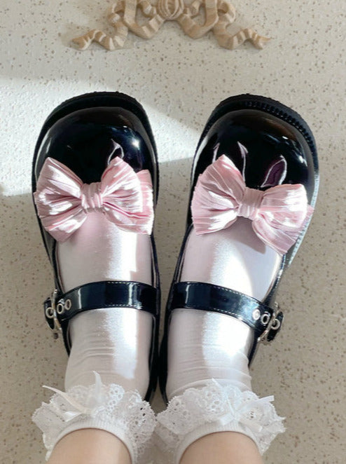 Mary Jane Cat Strap Platform Shoes + Ribbon