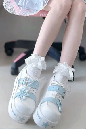[pre-order] Star Melody Punk Strap Platform Shoes