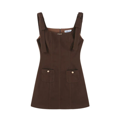 Waist-cinching Suit Dress