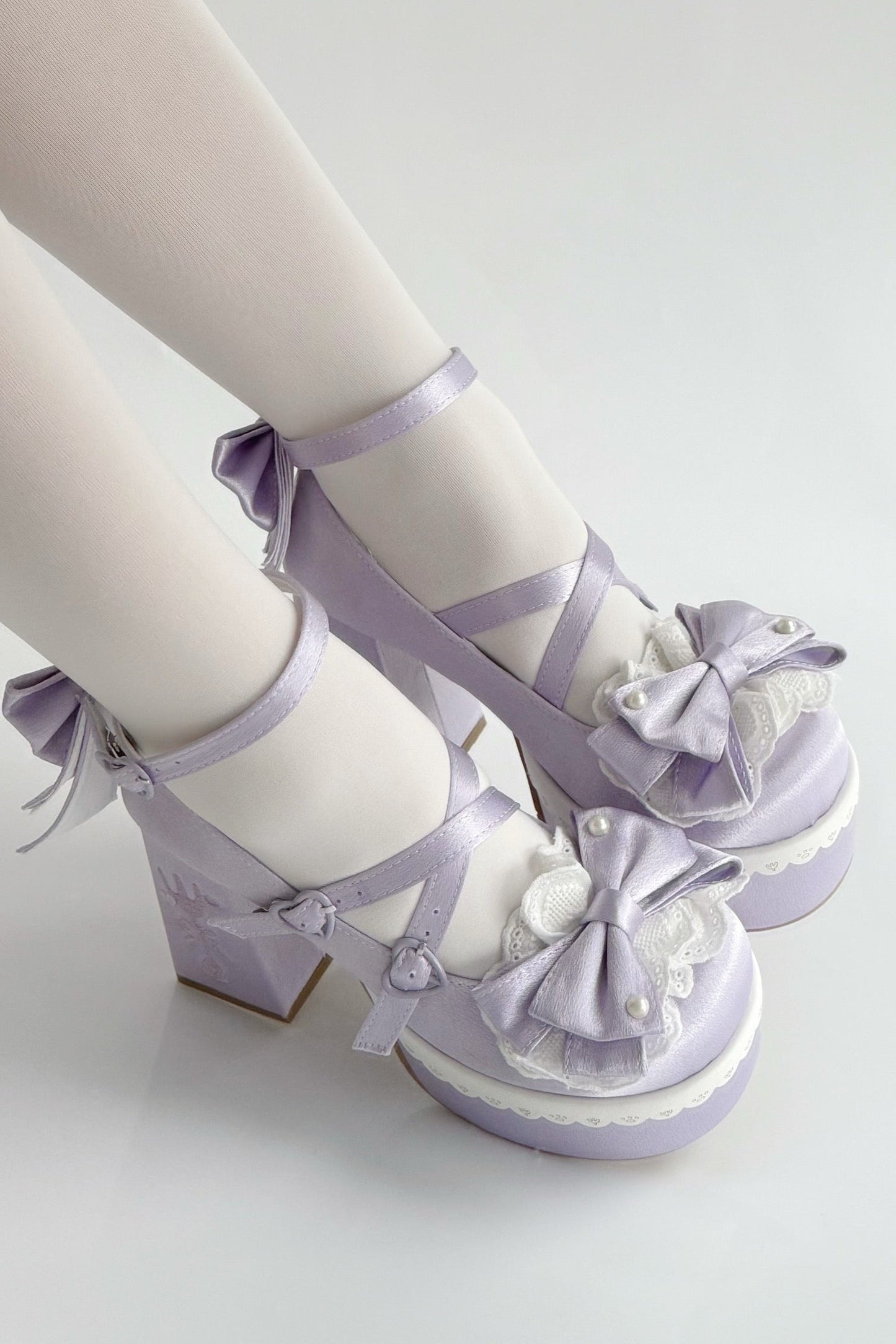 Sweet Ruffle Ribbon Lolita Shoes