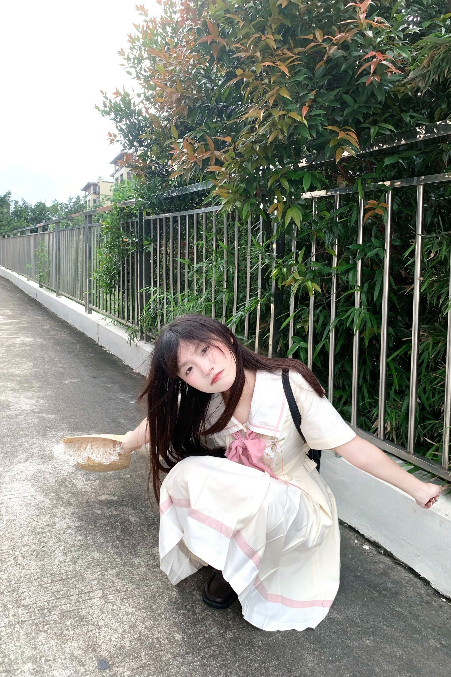 Milky Yellow Retro Jogakuin Dress