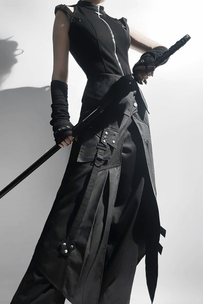 Dark Mode Sleeveless Top + Long Pants + Mode Pants