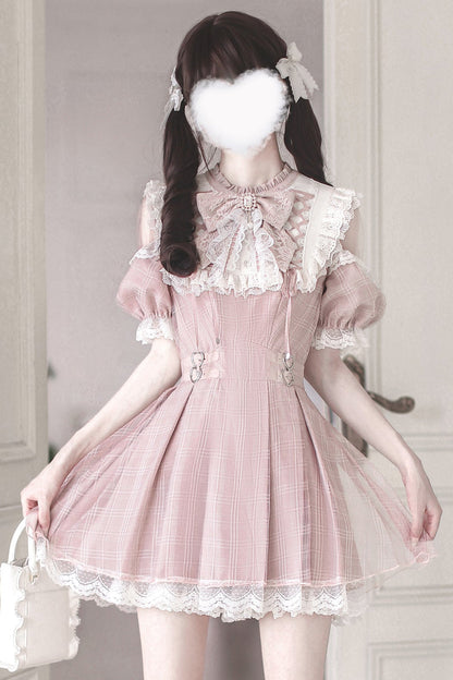 [pre-order] Sweet Plaid Sweet Girly Dress