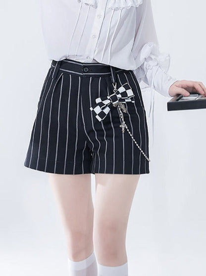 Rabbit Theatre Block Plaid Lolita Shirt Pants Waistband All Set [pre-order]