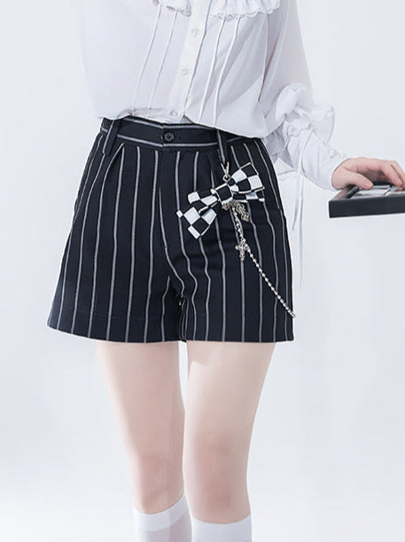 Rabbit Theatre Block Plaid Lolita Shirt Pants Waistband All Set [pre-order]
