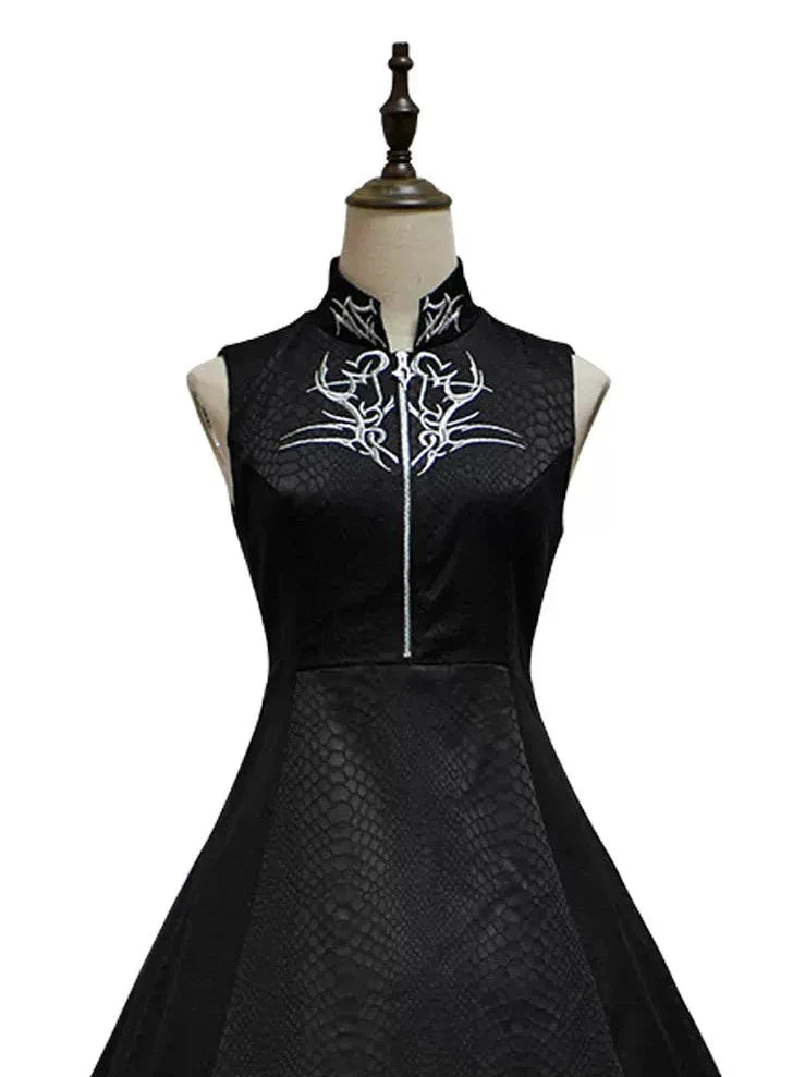 [limited Quantity] Dragon Scale Gothic Lolita Jumper Skirt + Long Coat