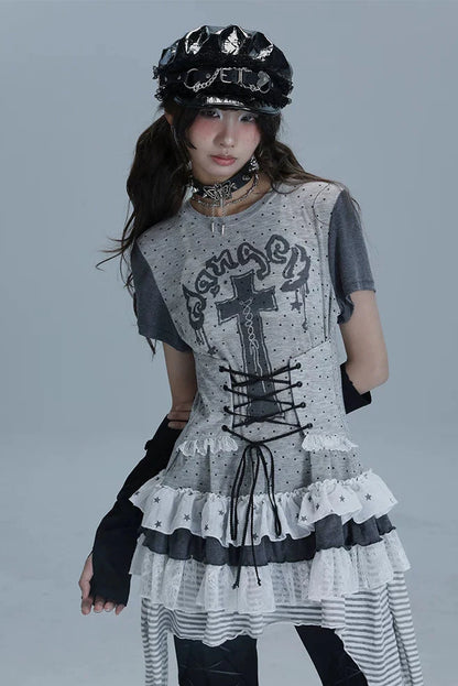 Cross Garden Lace Top