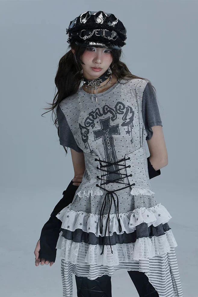 Cross Garden Lace Top
