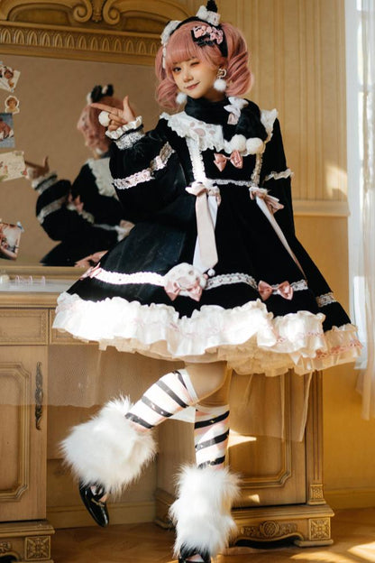 Snow Cat Lolita Dress
