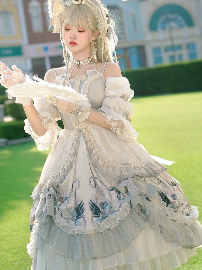 Wedding Rose Girl Retro Tea Party Lolita