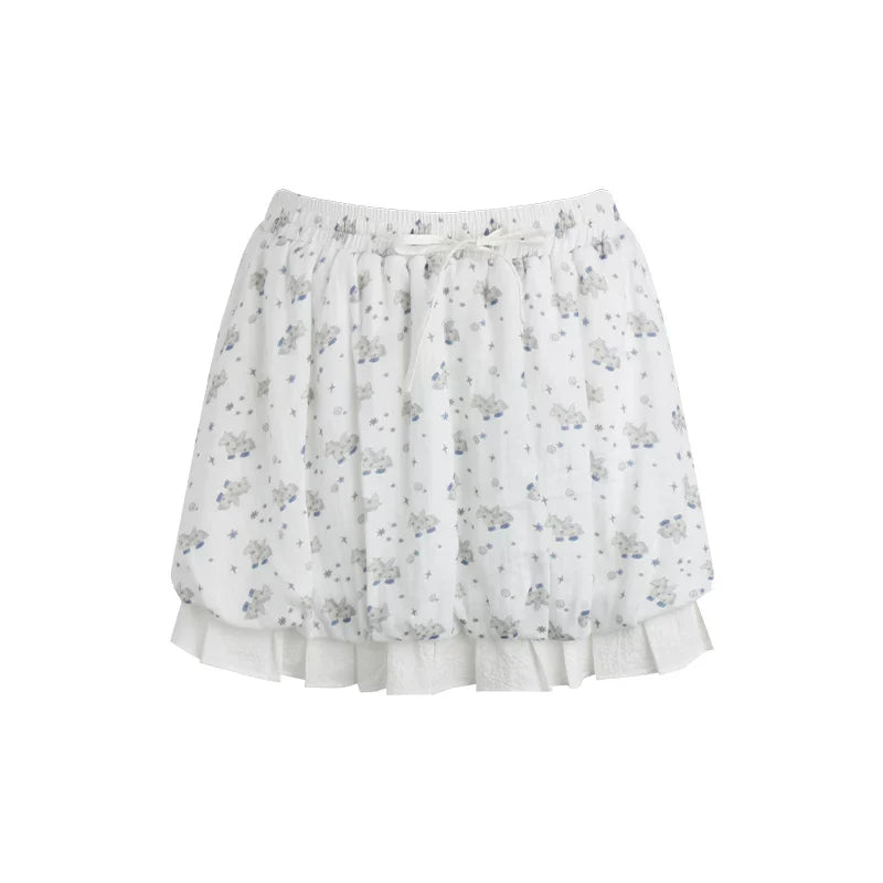 Pony Print Top + Skirt