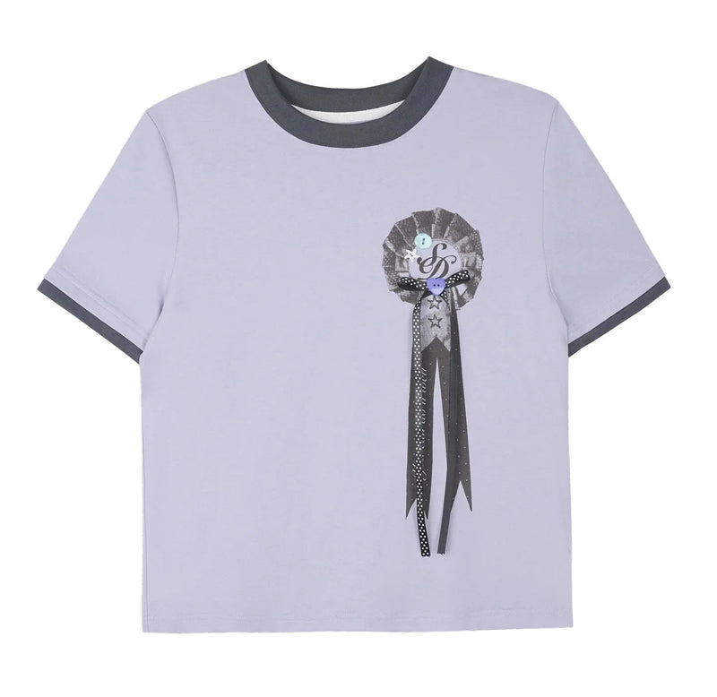 Purple Ribbon Blouse