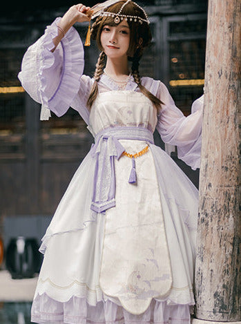 Lolita Night Crescent Moon Suspender Dress Set
