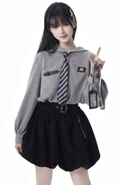 Warm Waffle Cotton Pants Badge Set