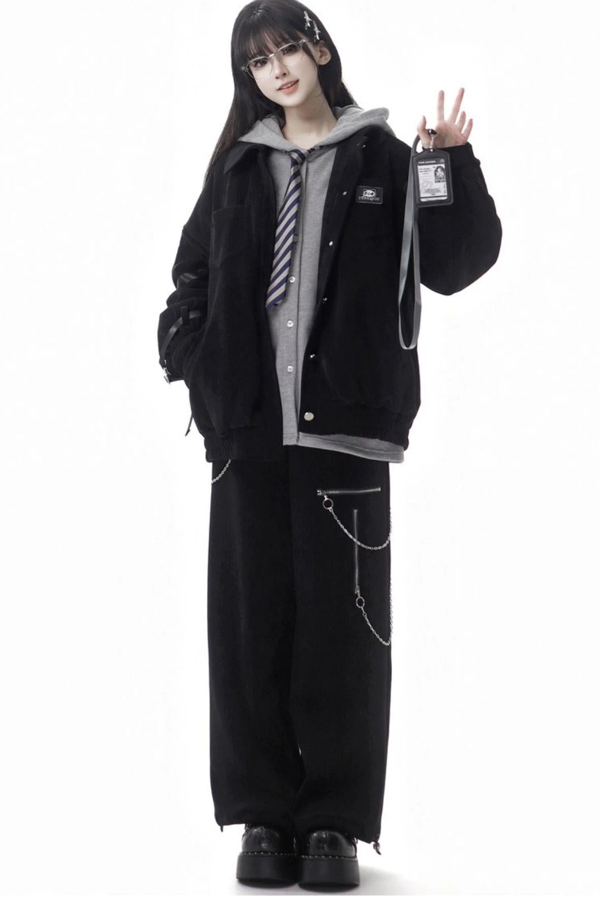 Warm Waffle Cotton Pants Badge Set