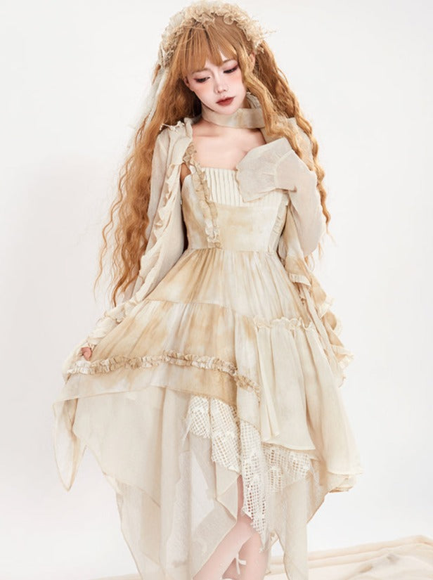 [pre-order] Light Rose Skirt + Cardigan