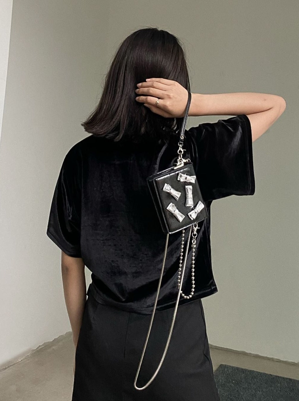 Ribbon Chain Mini Bag