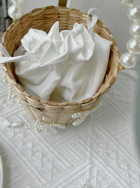 Pearl Ribbon Mini Bag
