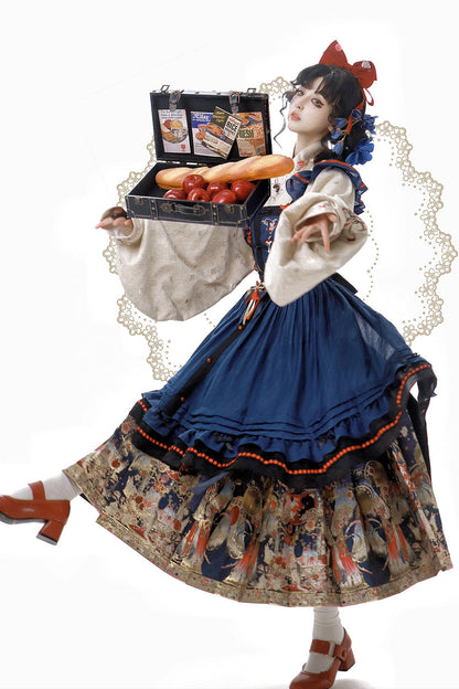 [pre-order] Sous Chan Louise Chinese-style Rabbit Fairy Tale Apron Dress Suit