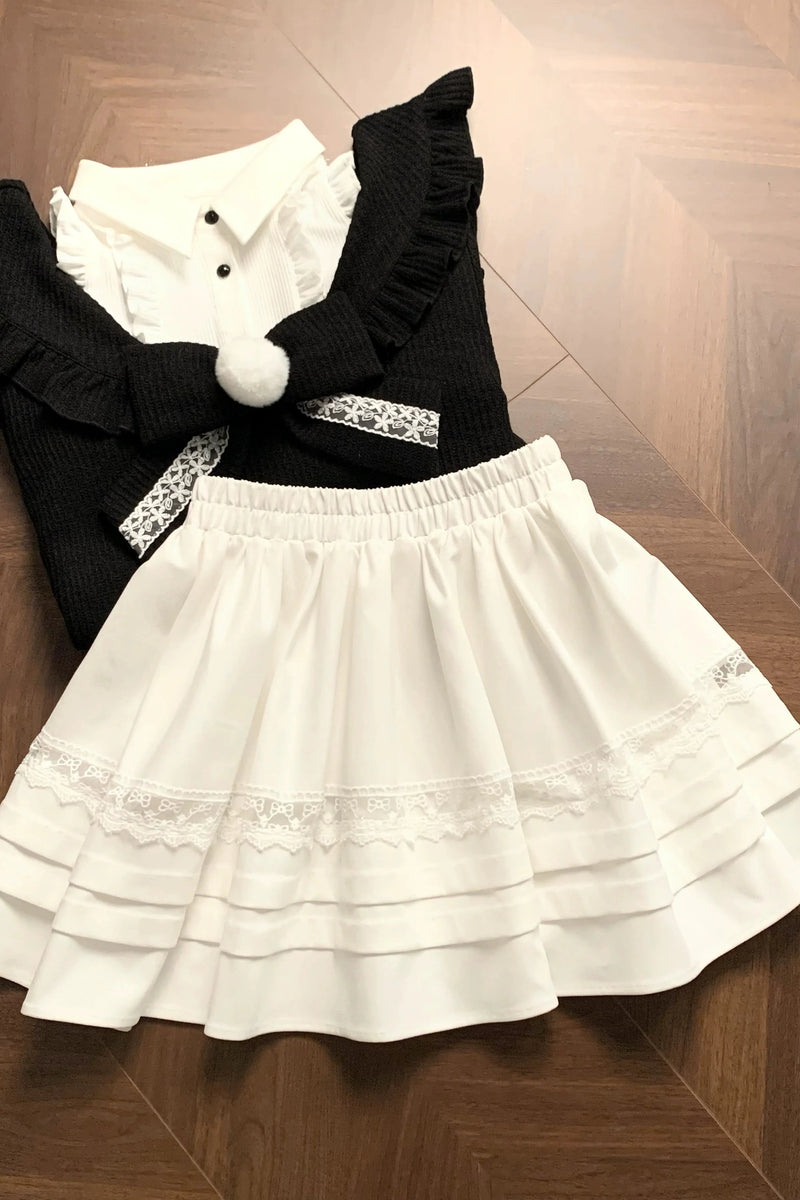 Off Shoulder Sweater + Skirt