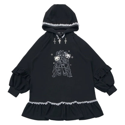 Big Swing Shirt Design Top + Hooded Dress + Long Culottes
