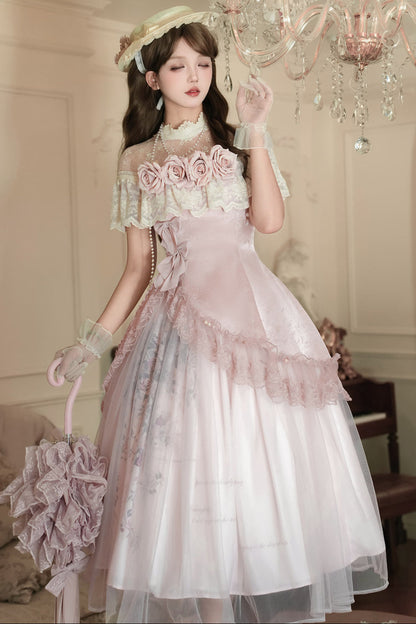 Sweet Pink Rose Lolita Set