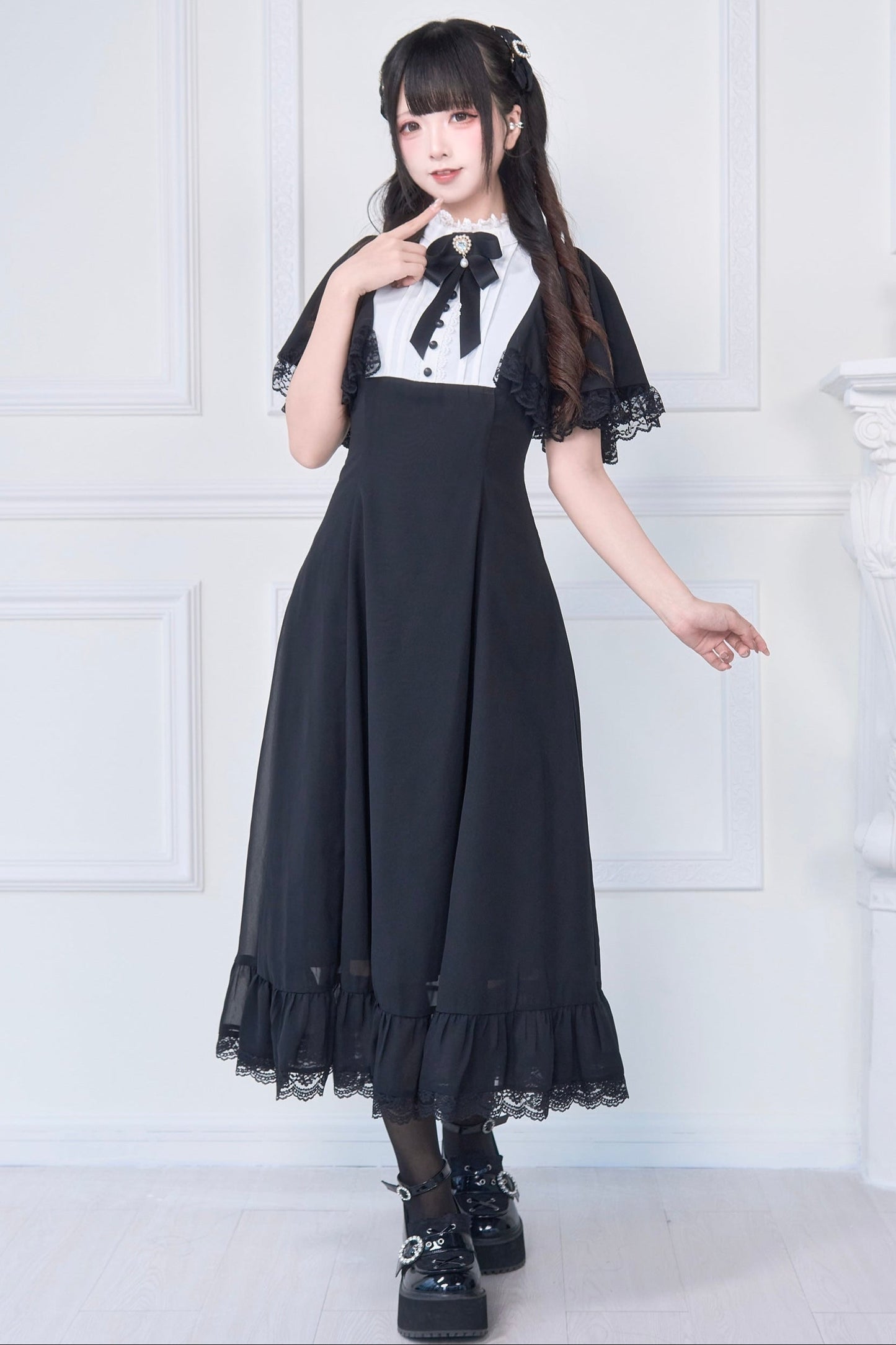 Night Glass Jirai Long Dress