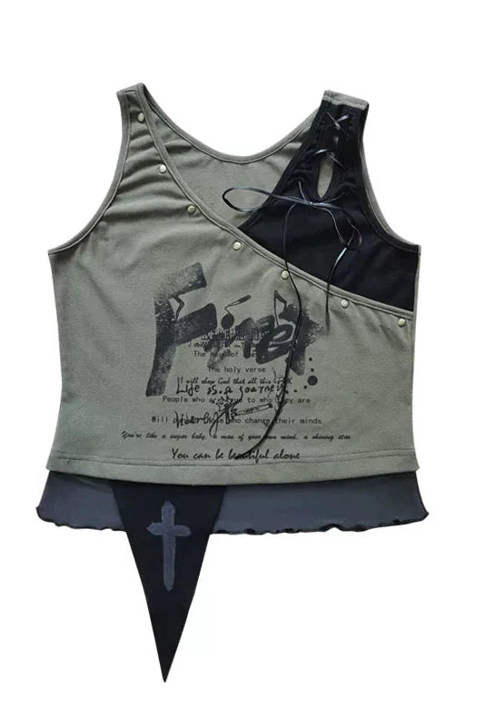 Parallel Wasteland Printed Top