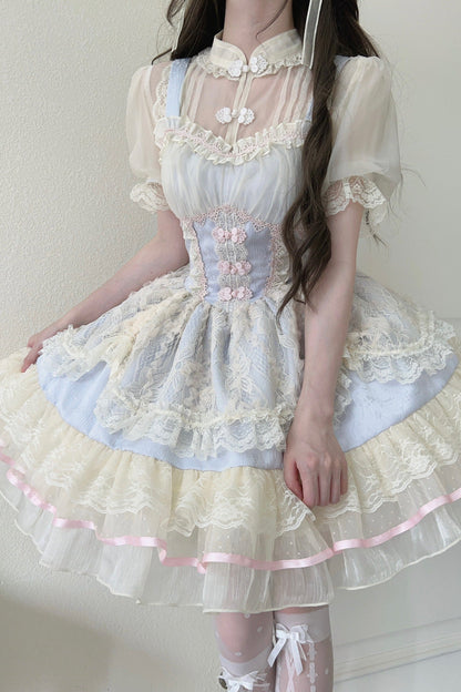 Sweet Girly Ballet Style Lolita Suspender Jsk Dress