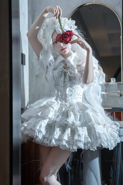 Contrast Cross Jsk Gothic Lolita Dress