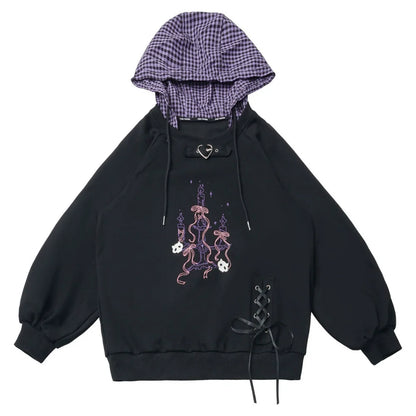 Academy Purple Hooded Sweatshirt + Tops + Skirt + Pants + Leg Cover
