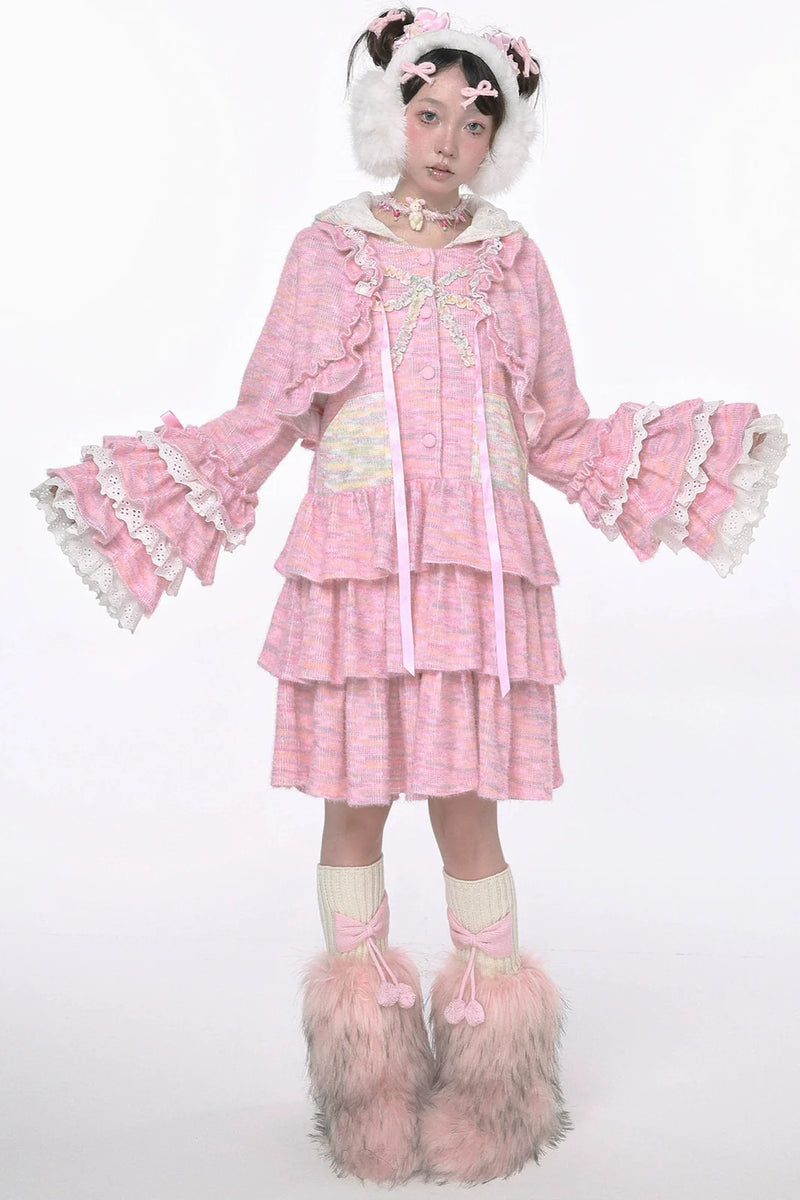 Sweet Girly Y2k Flare Sleeveless Dress