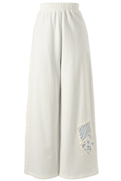 Splicing Hooded Parka + Long Skirt + Wide Pants
